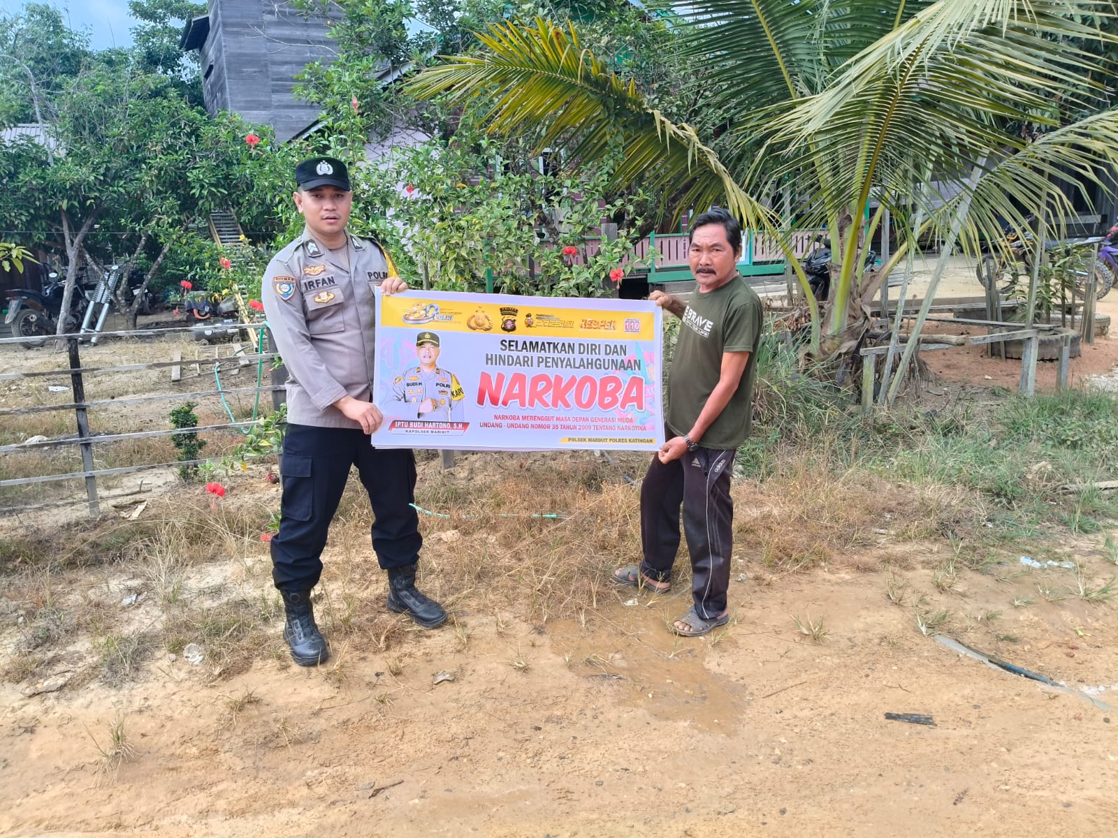 Kenali Bahaya dan Sanksi Hukumnya, Polsek Marikit Sosialisasikan Larangan Narkoba